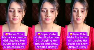Super Cute Nisha Aka Lemon Girl – Latest Most Exclusive 5Min – Premium Live