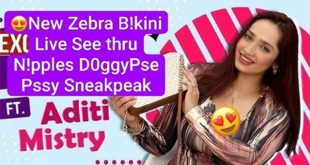 Aditi Mistry Most Requested New Zebra Bikini Live