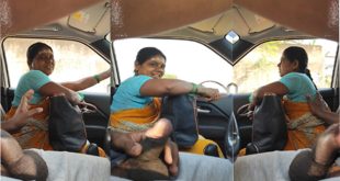 Daring Guy Giving Lift To Aunty Flashing Dick