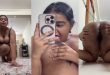 Horny Chubby Bengali GF – Showing Licking Boobs Shaking